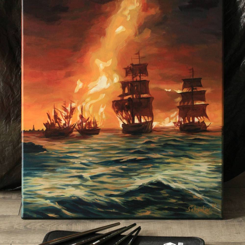 Author’s Painting -  "Flames of the Path"