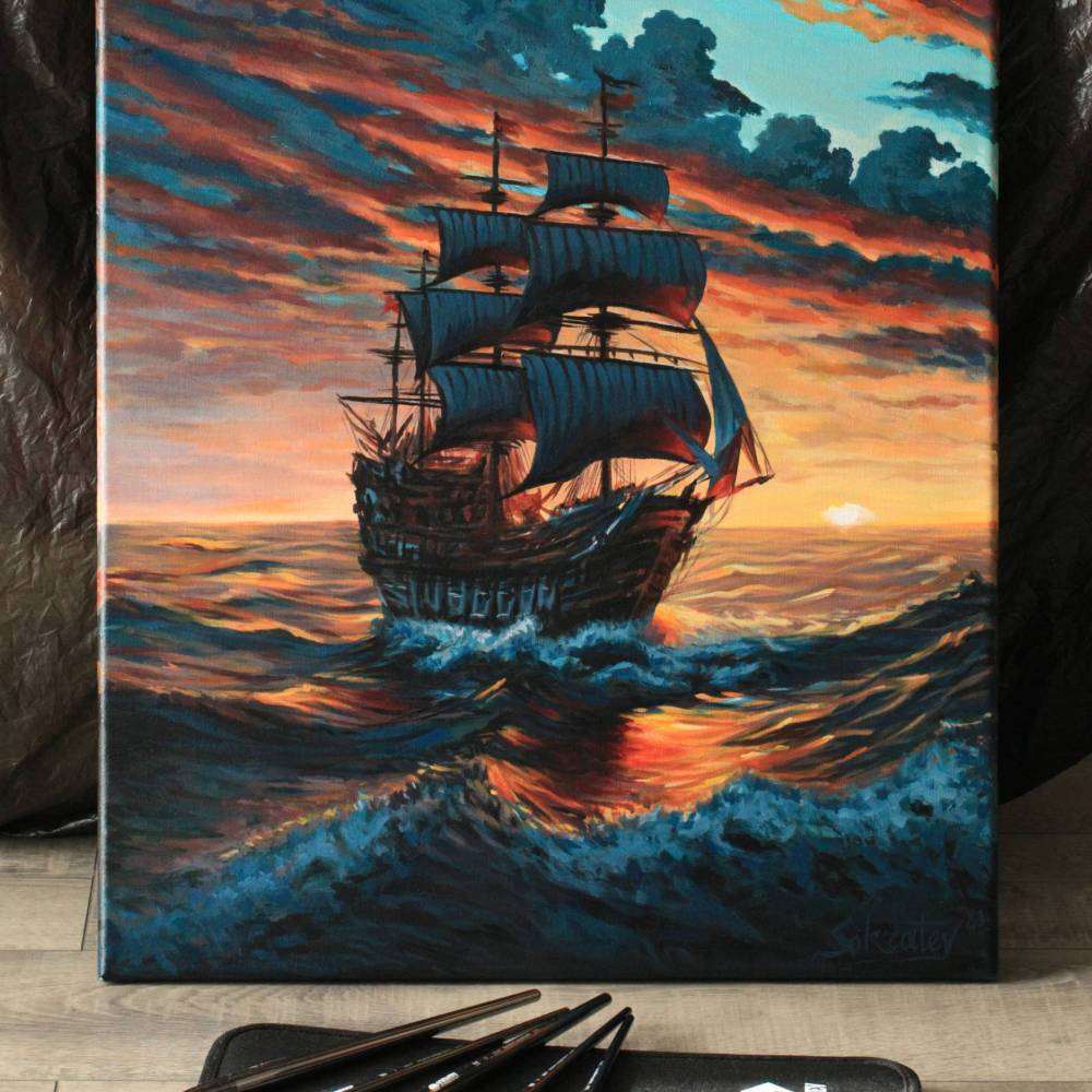 Author’s Painting - “Along the Horizon"