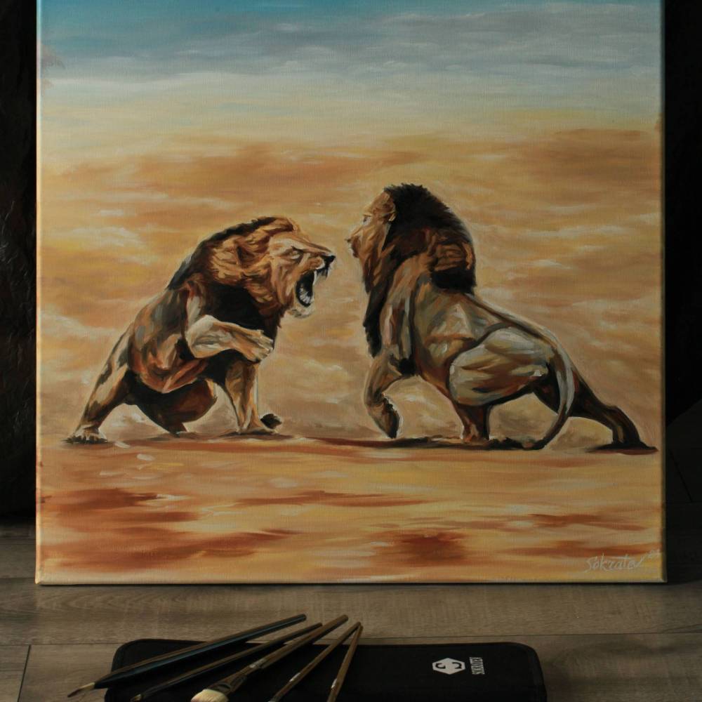 Author’s Painting - "The Clash of Power"