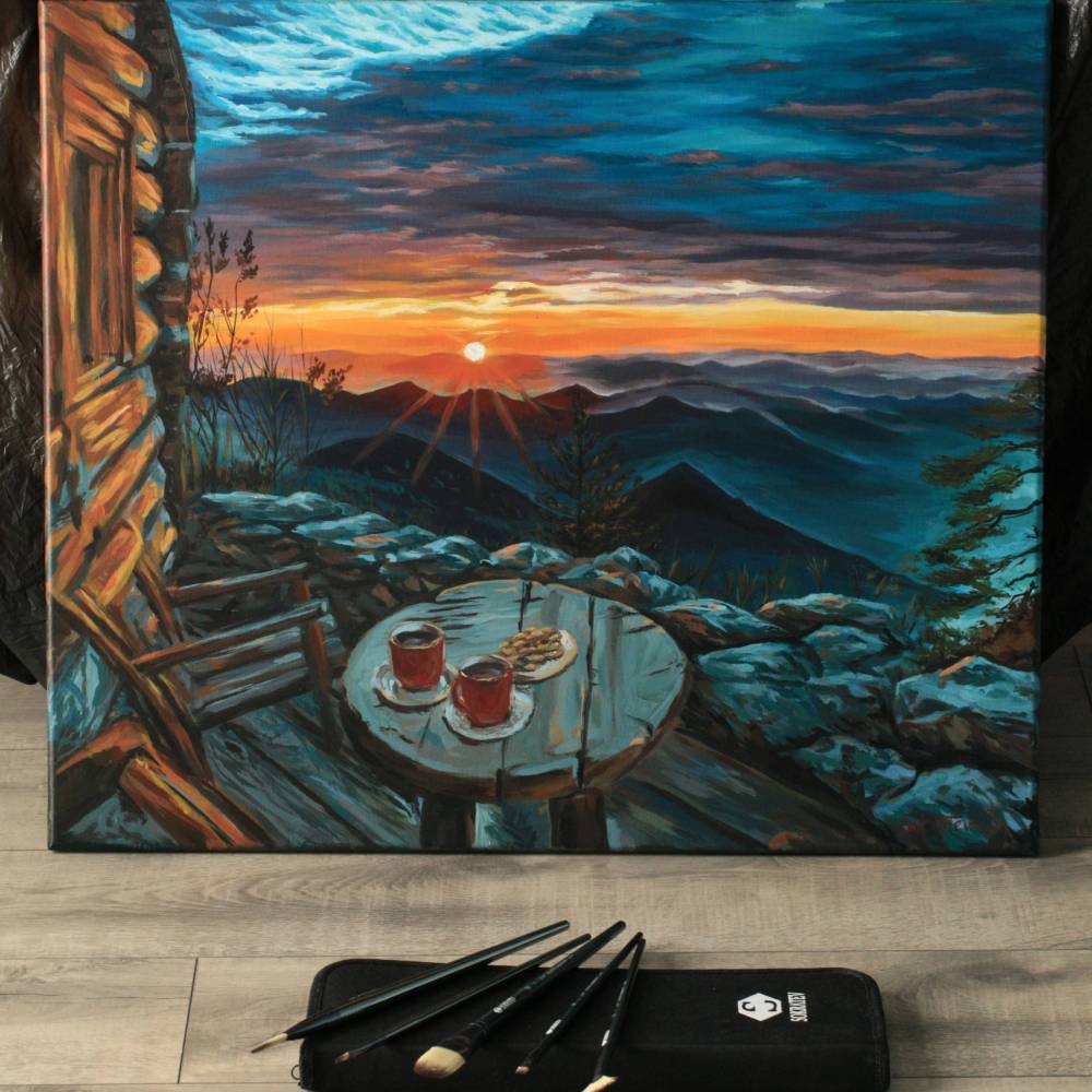 Author’s Painting - “Morning Over the Mountains”