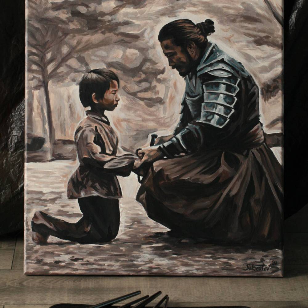 Gemälde des Autors - “Die Lektion der Stille”