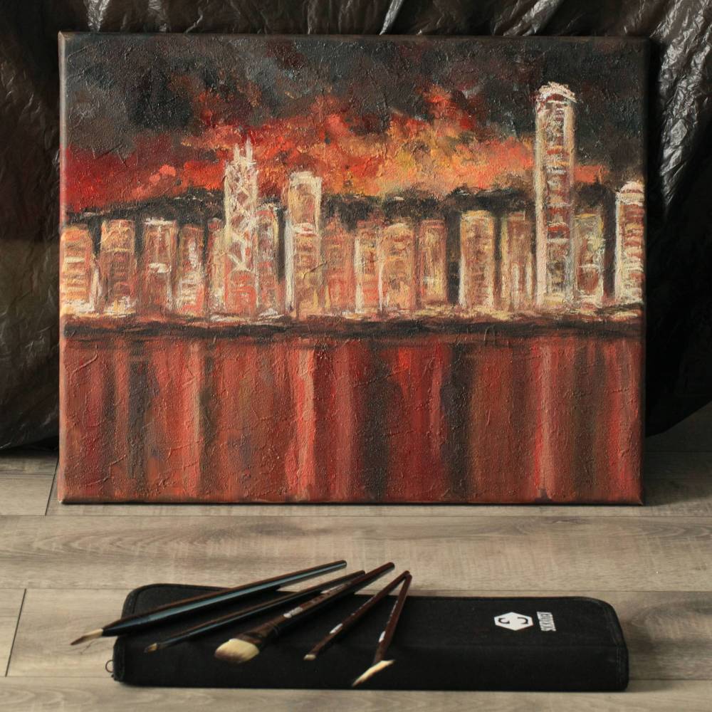 Gemälde des Autors - "Urban Reflections”