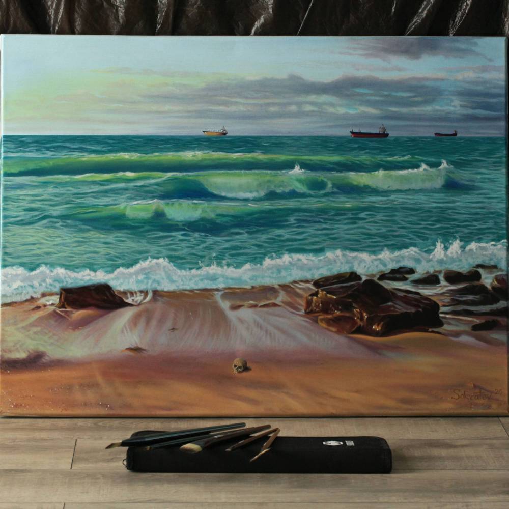 Gemälde des Autors - “Fichoza - Der Atem des Meeres”
