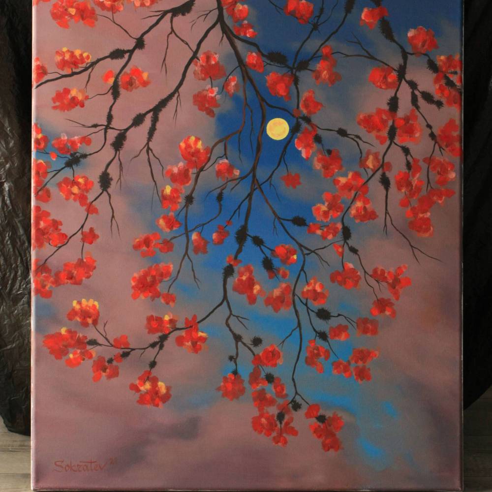 Gemälde des Autors - “Mondblüte”