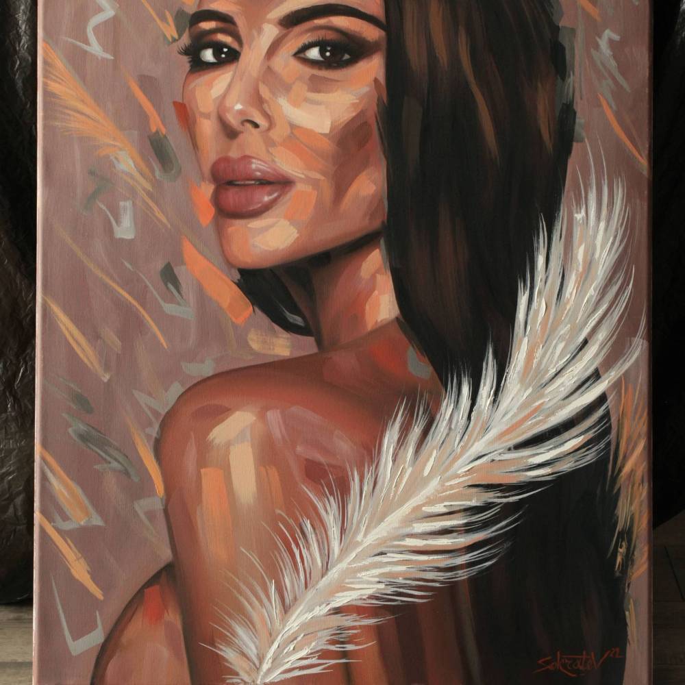 Gemälde des Autors - “Feder der Stille”