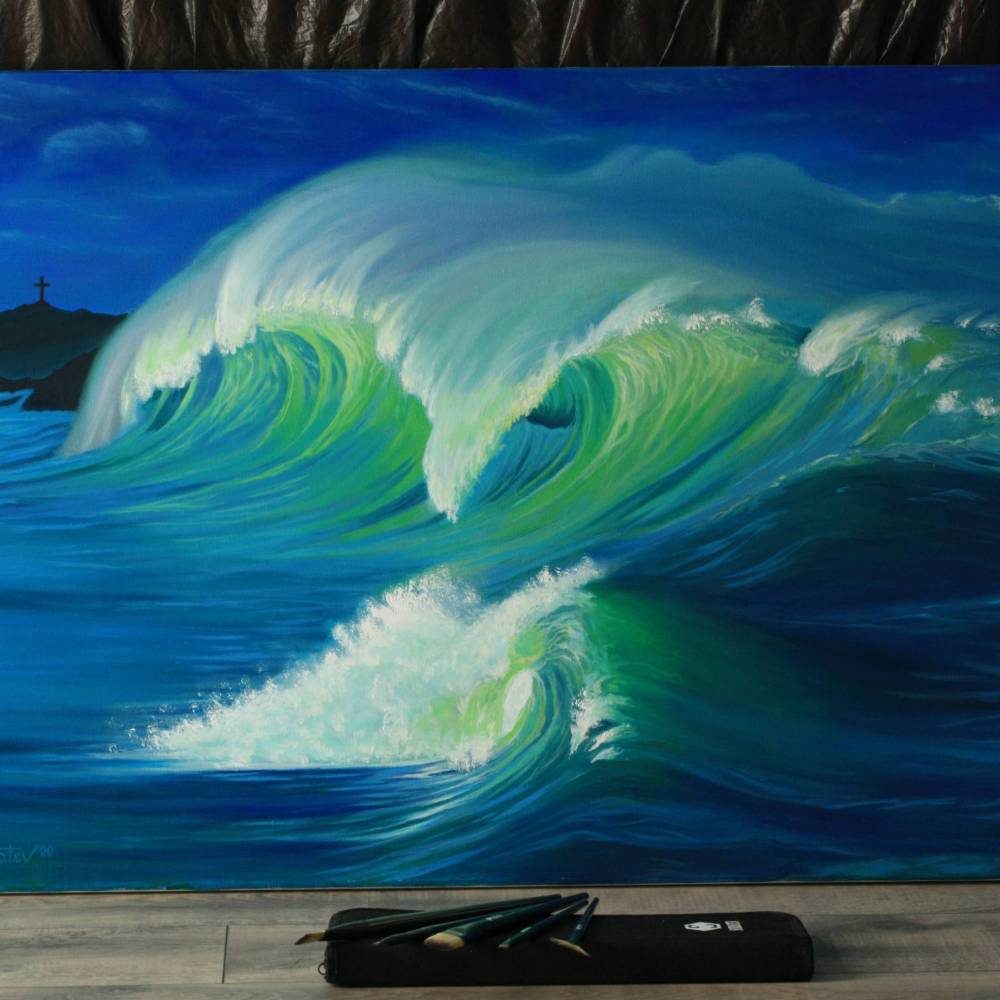 Author’s Painting - “When the Sea Breathes”
