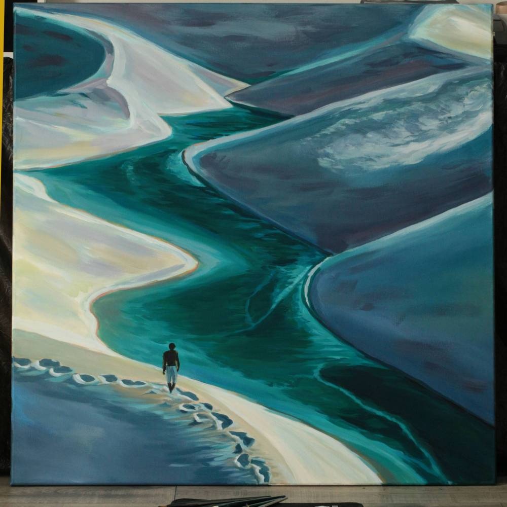 Gemälde des Autors - “Der Weg zwischen den Wassern”