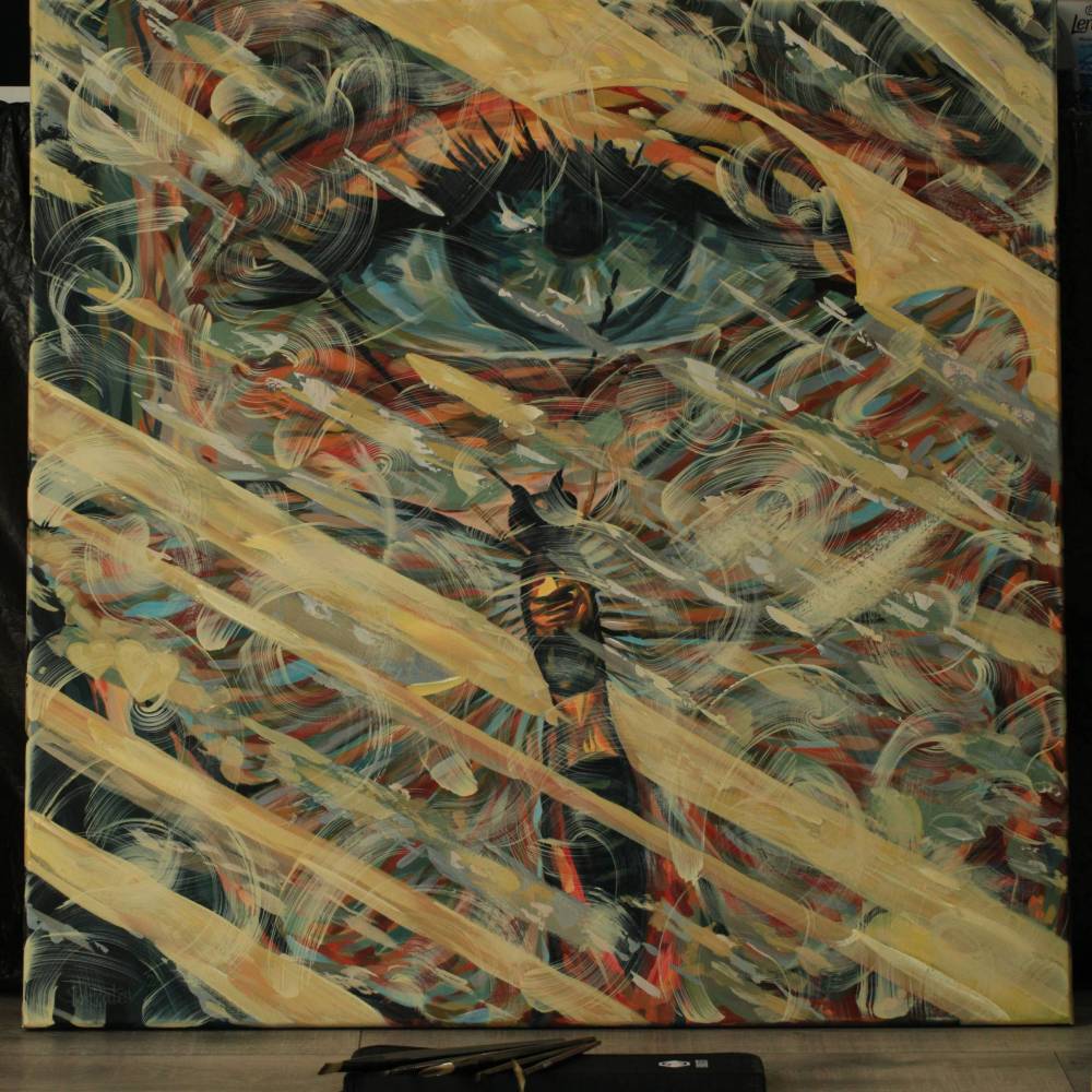 Gemälde des Autors - "Das Auge hinter dem Schmetterling"