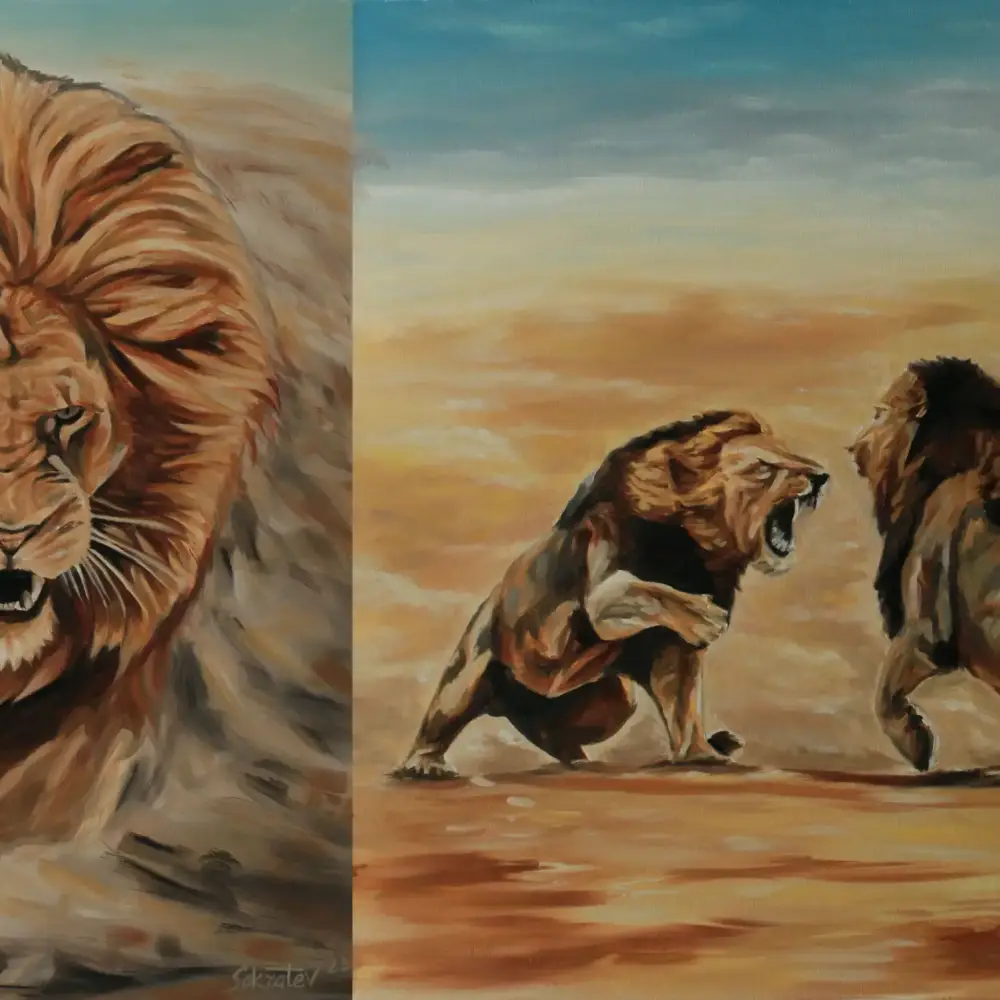 *BUNDLE* - "Löwengemälde"