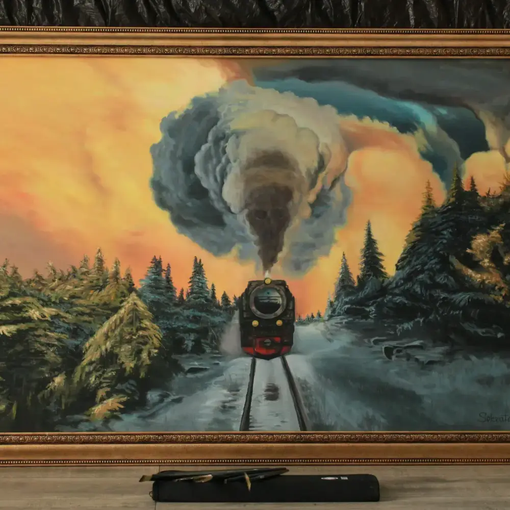 Author’s painting - “The Winter Path”