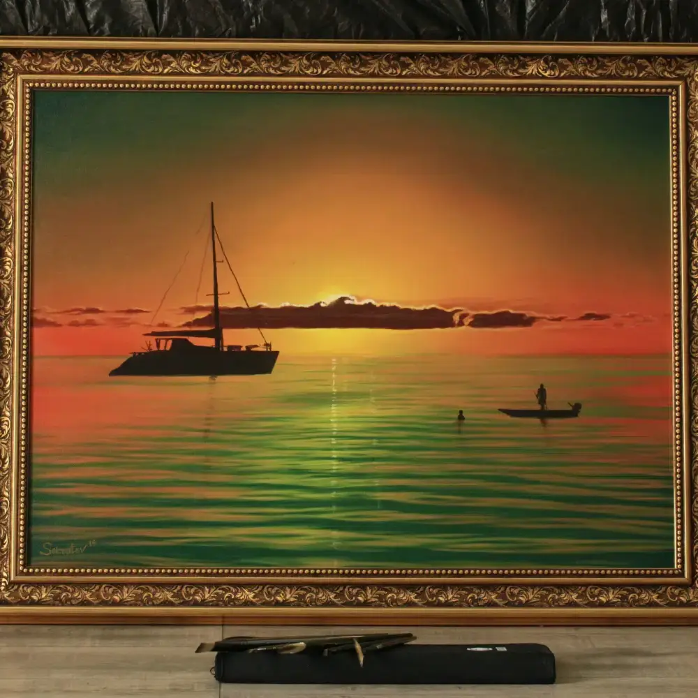 Author’s painting - “Golden Horizon”
