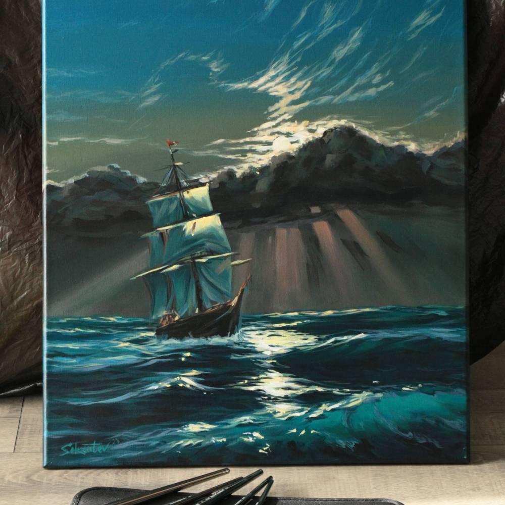 Gemälde des Autors - "Der Weg des Lichts"