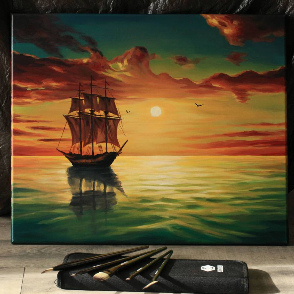 Gemälde des Autors - "Der Weg zur Gelassenheit"